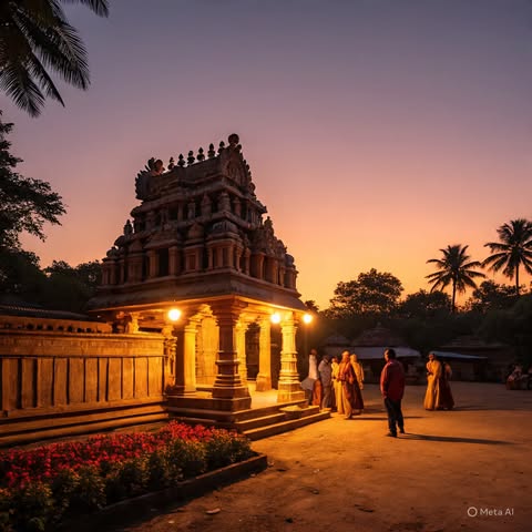 Village Temple Evenings — How Social Life Forms After Sunset